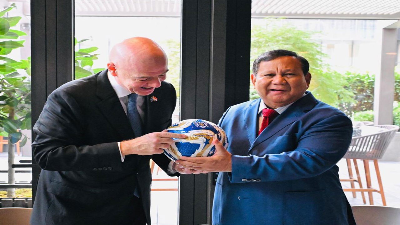 Presiden Prabowo Subianto Bertemu Presiden FIFA Gianni Infantino